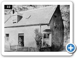 Rosemarkie Bridge St 1st house. Granny More at dooor c1930. Was a TV/radio shop in the 1960s/70s
